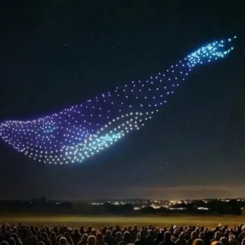 Un spectacle de drones à Reims :
