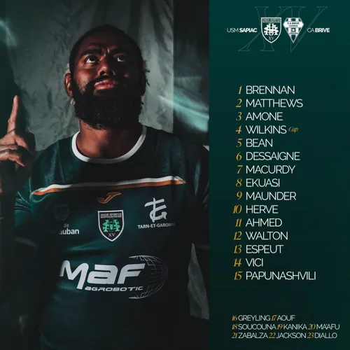 Sapiac Express : la compo d'équipe pour la réception de Brive