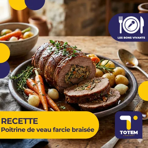 RECETTE - Poitrine de veau farcie braisée