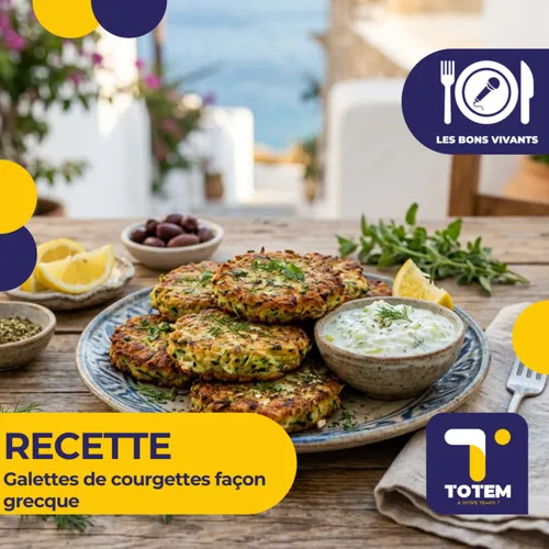 RECETTE -Galettes de courgettes façon grecque