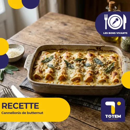 RECETTE - Cannellonis de butternut