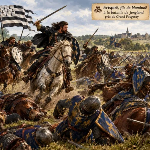 Erispoë, fils du Roi Nominoë, poursuit l'oeuvre de son père...