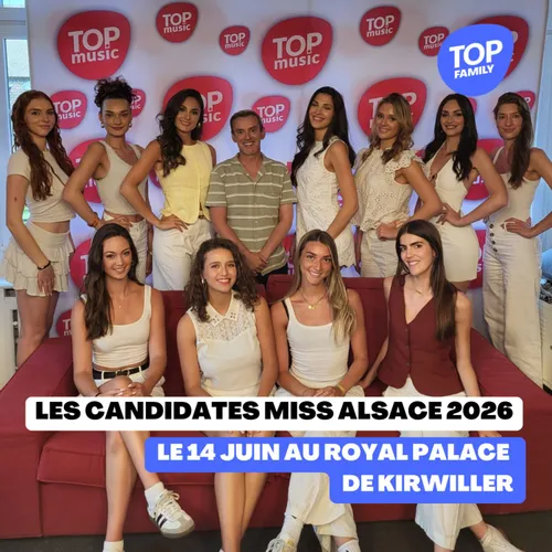 Les candidates Miss Alsace 2026 seront le 14 juin au Royal Palace à...