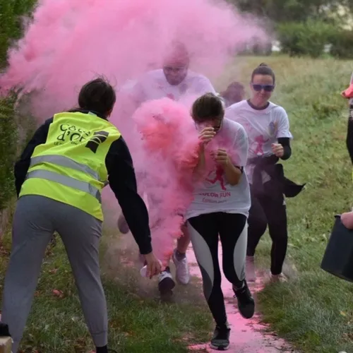 Une « Color run » pour Octobre rose en plaine de Saône
