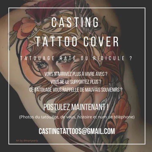 Tattoo Cover recherche des candidats de notre région