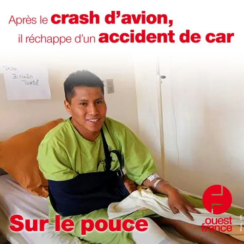 4 mars 2021 - Après le crash d'avion, il réchappe d'un accident de car