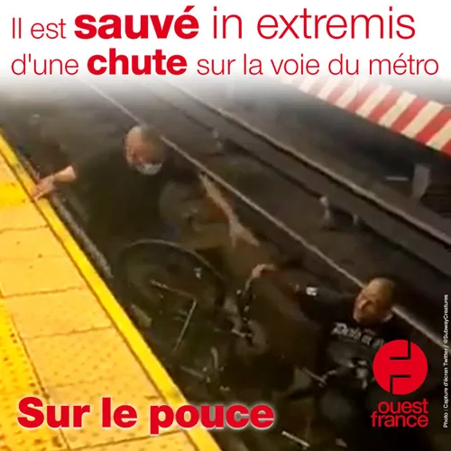 5 août 2021 - Il est sauvé in extremis d'une chute sur la voie du...