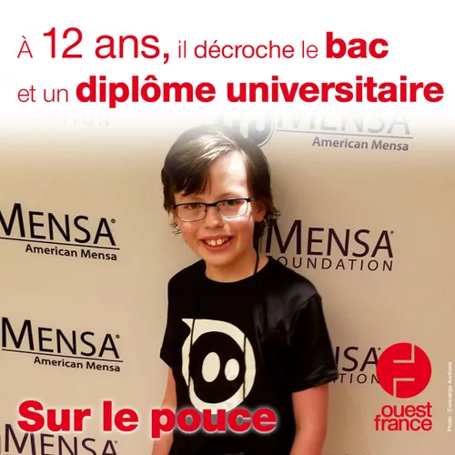 28 avril 2021 - À 12 ans, il décroche son bac et un diplôme...