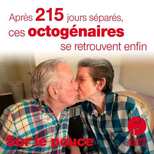 21 octobre 2020 - Après 215 jours séparés, ces octogénaires se...