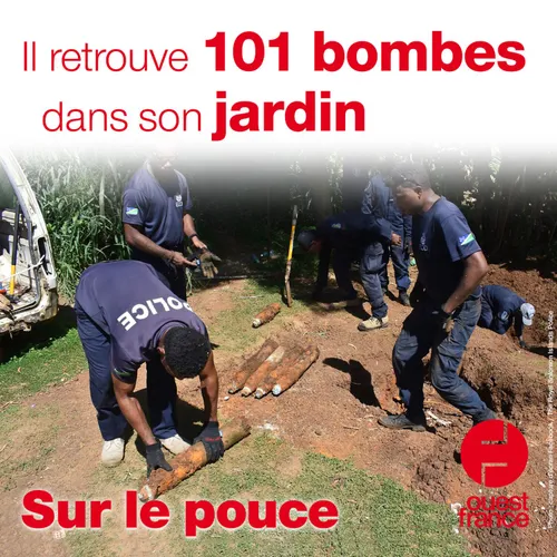 19 mai 2021 - Il retrouve 101 bombes dans son jardin
