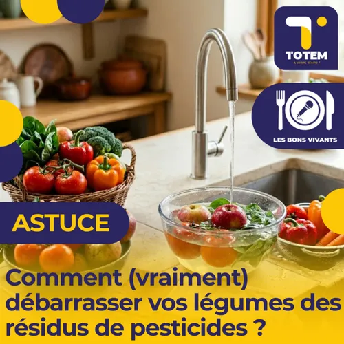 ASTUCE - Comment (vraiment) débarrasser vos légumes des résidus de...