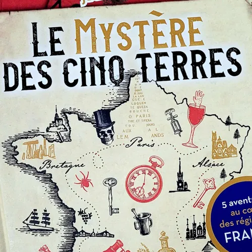 Le mystère des 5 terres - un livre jeu d'évasion au cœur des régions