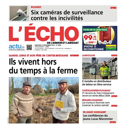 Cette semaine dans l'Echo de l'Armor et de l'Argoat.