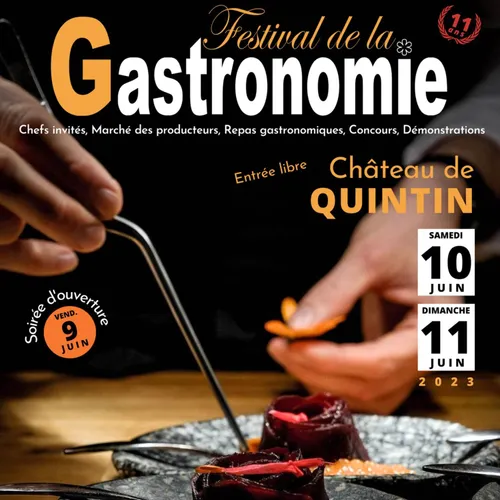 Festival de la gastronomie à Quintin, les 9, 10 et 11 Juin
