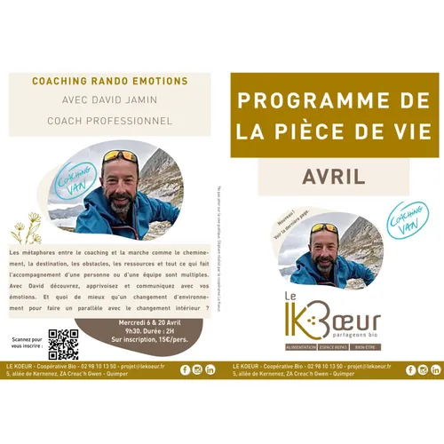 Des randos coachées à Quimper sur le thème des émotions