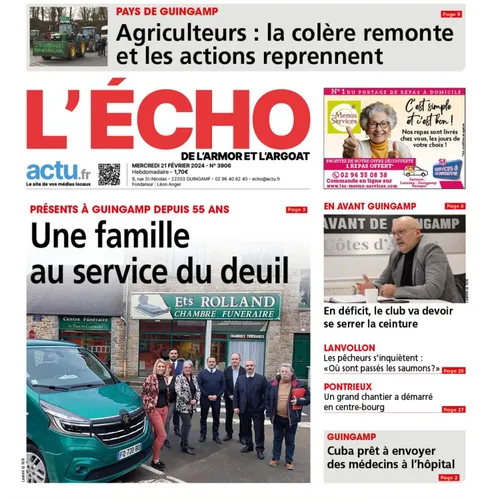Cette semaine dans l'Echo de l'Armor et de l'Argoat.