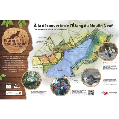 L'étang du Moulin Neuf à Plounerin