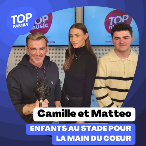 Les enfants de la Main du coeur au Stade avec Matteo et Camille