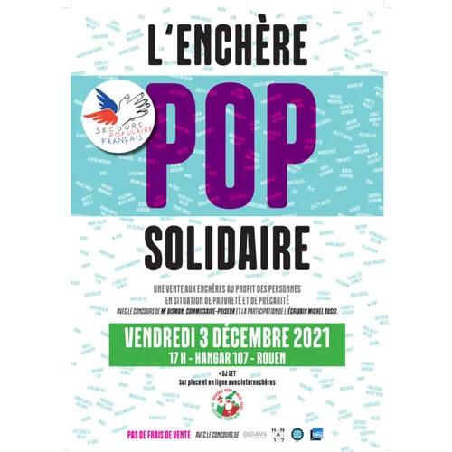 Enchère pop’solidaire à Rouen