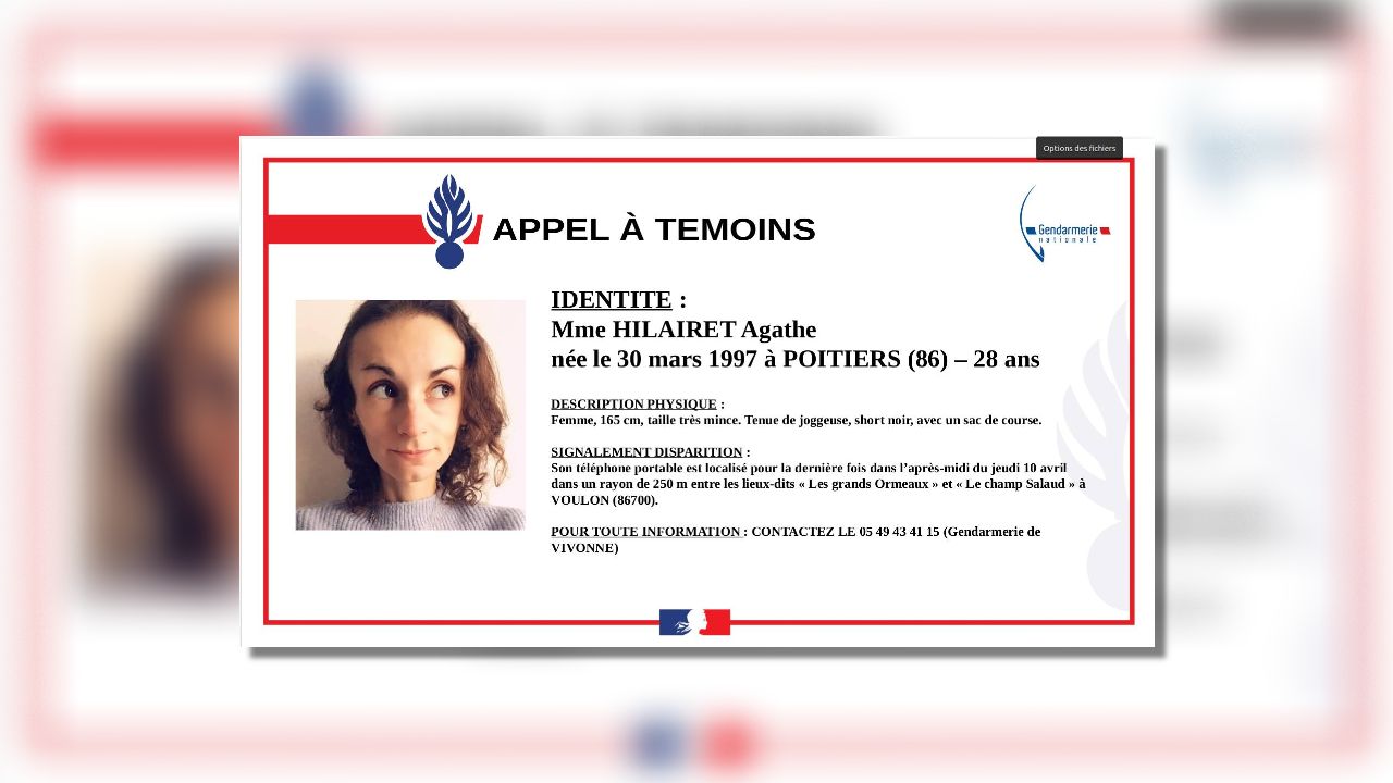 Joggeuse portée disparue dans la Vienne : une nouvelle journée de ...