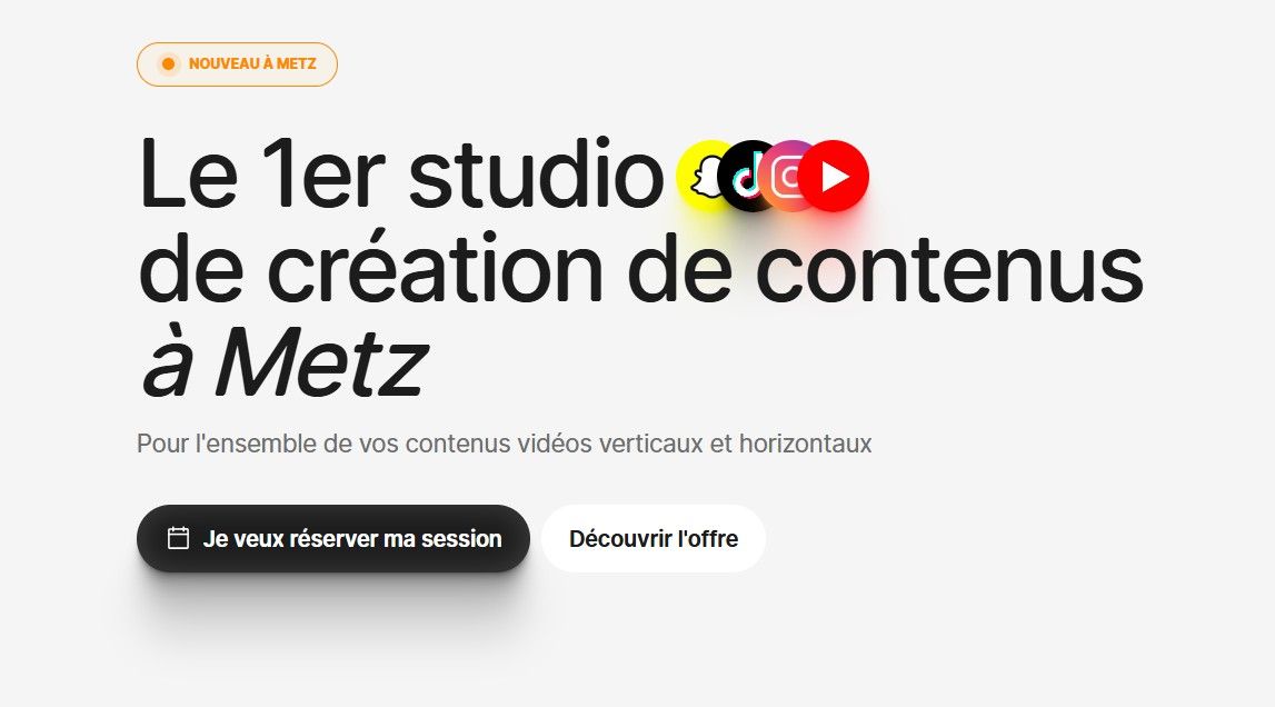 45 studios : le premier studio de création de contenus à Metz
