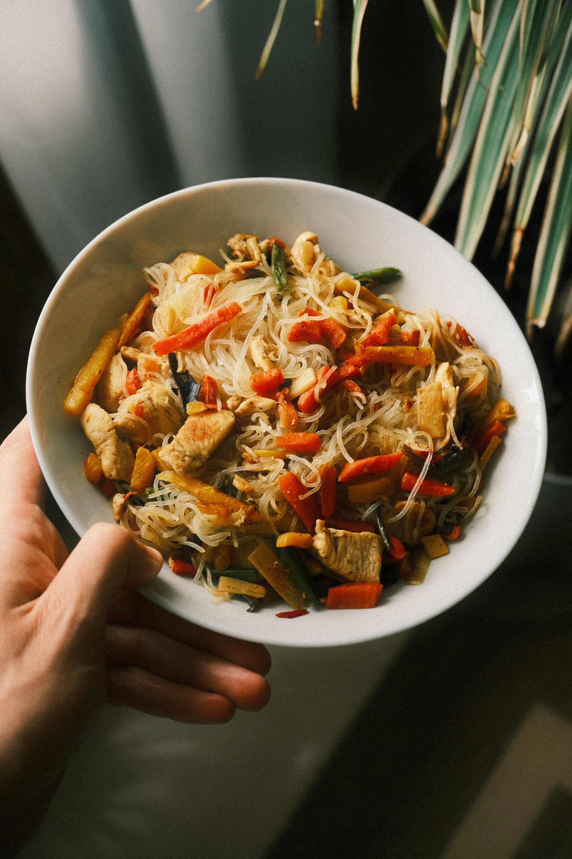 DKL - Emincé de poulet et nouilles de riz sautées