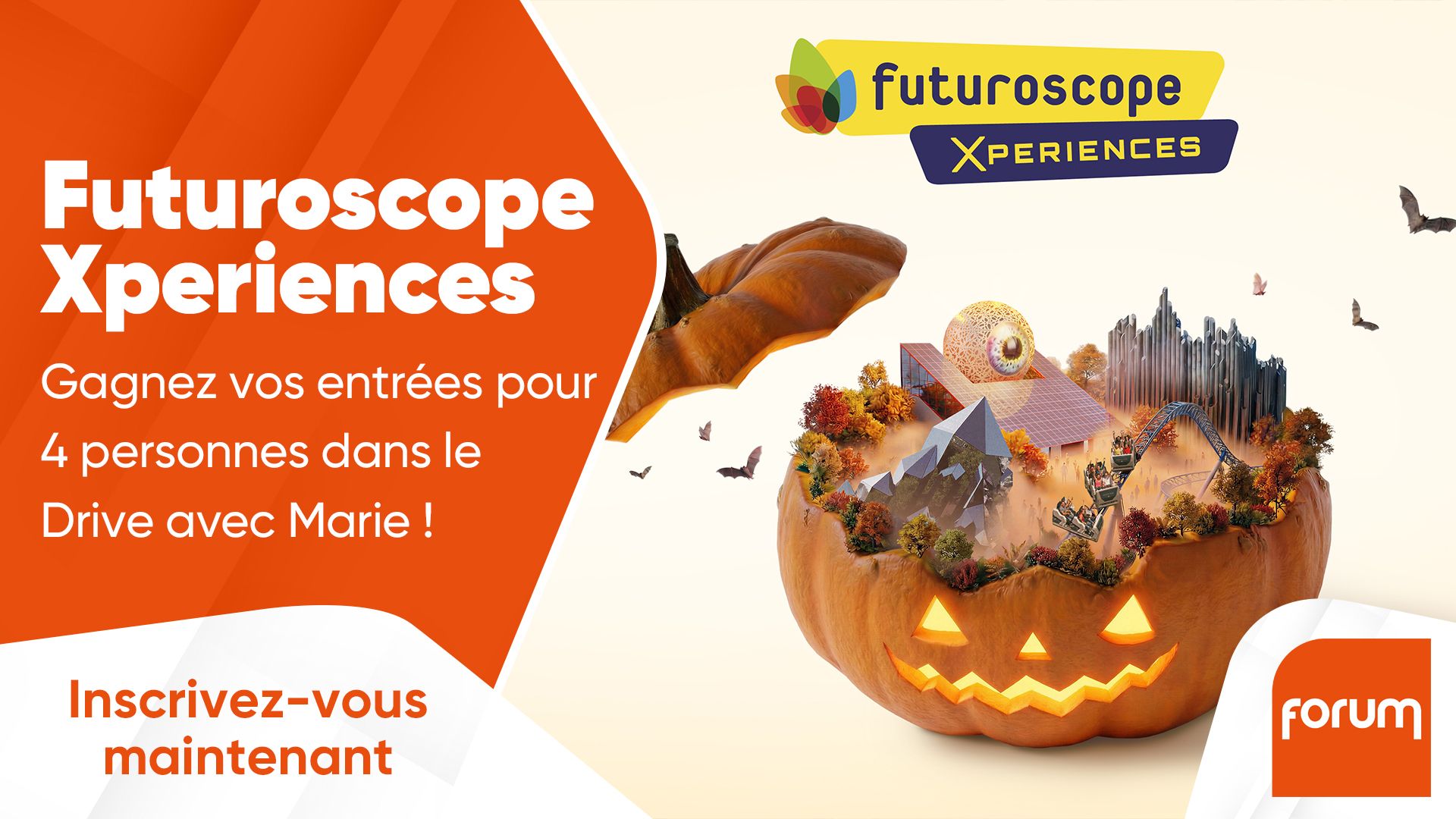 Futuroscope : gagnez vos entrées pour 4 personnes dans le drive avec Marie !