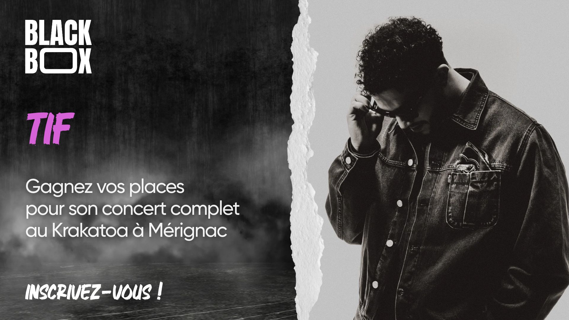 TIF : gagnez vos places pour son concert complet au Krakatoa à Mérignac