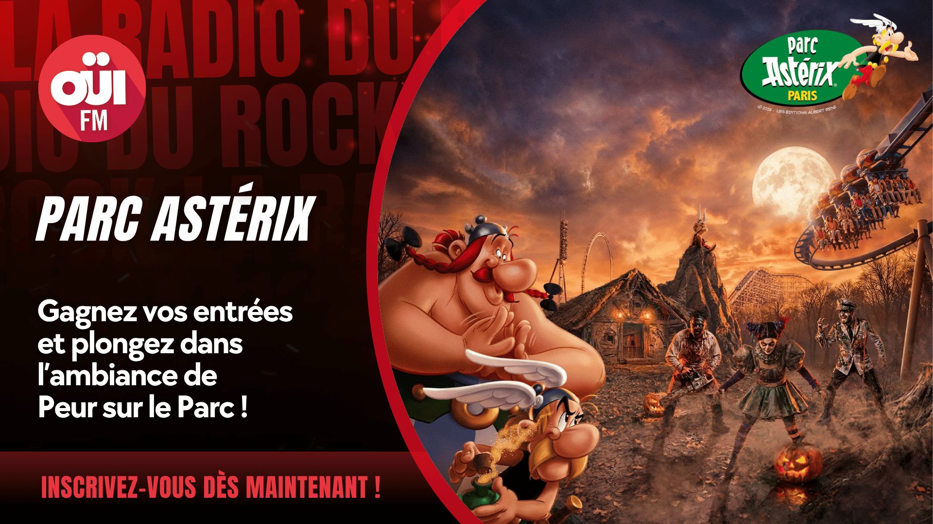 Parc Astérix : gagnez vos 4 entrées et venez célébrer Peur sur le Parc