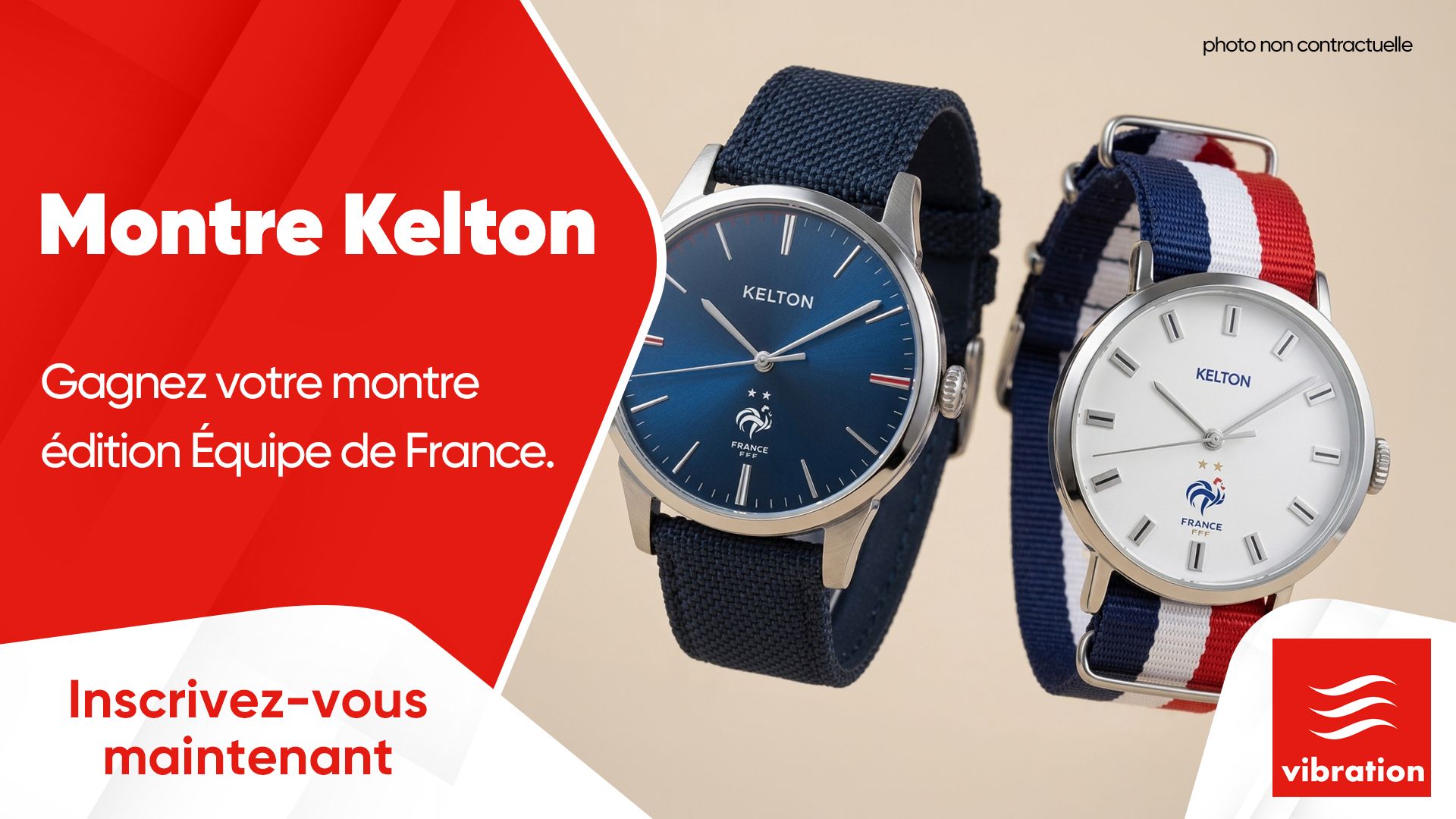 Montre Kelton : gagnez votre montre Kelton édition Équipe de France