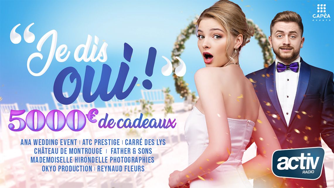 Jeu web - 5000€ de cadeaux pour votre mariage
