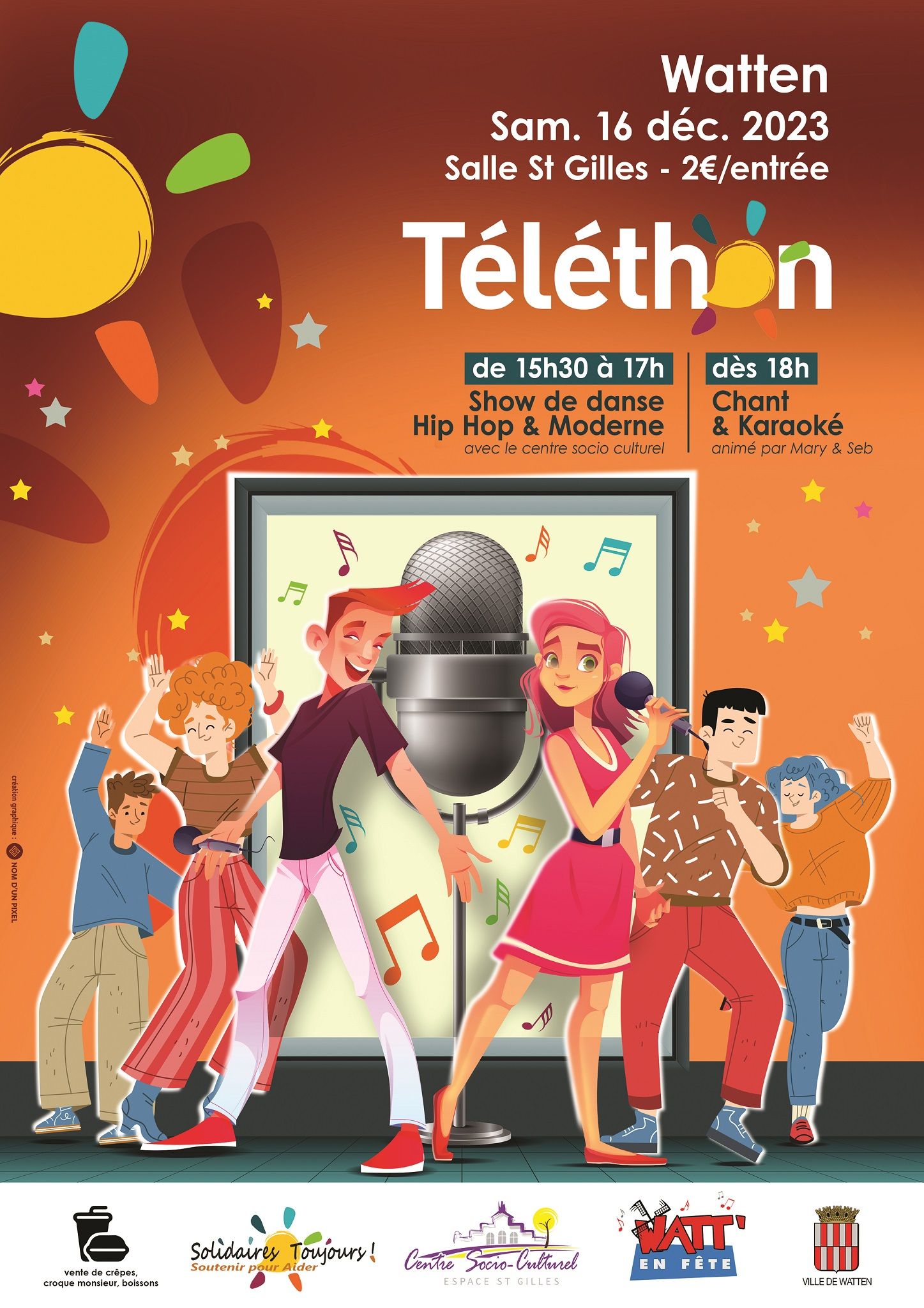 Animations pour le Téléthon à Watten le 16 décembre