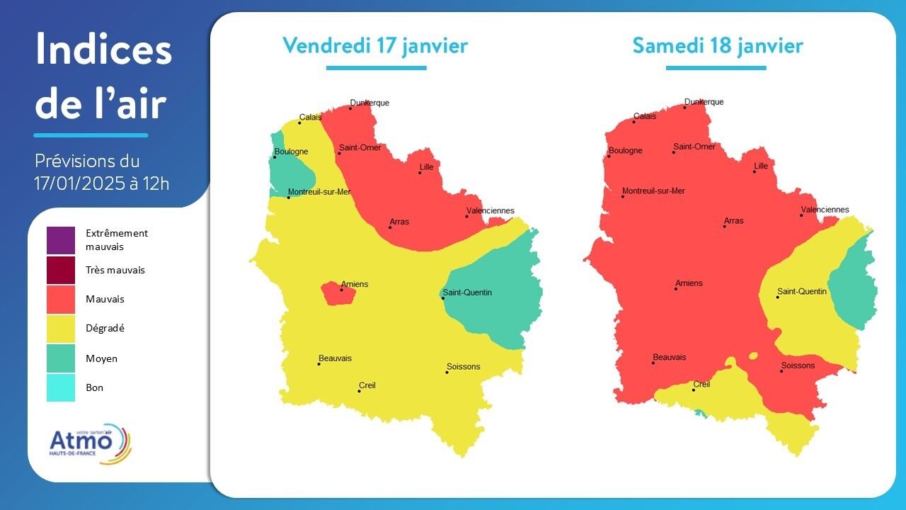Une nouvelle pollution de l'air aux particules ce samedi dans le Nord ...