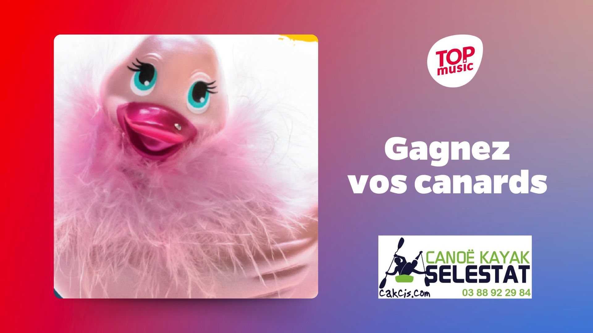 Gagnez vos deux canards pour la Grande Course de canards de Sélestat