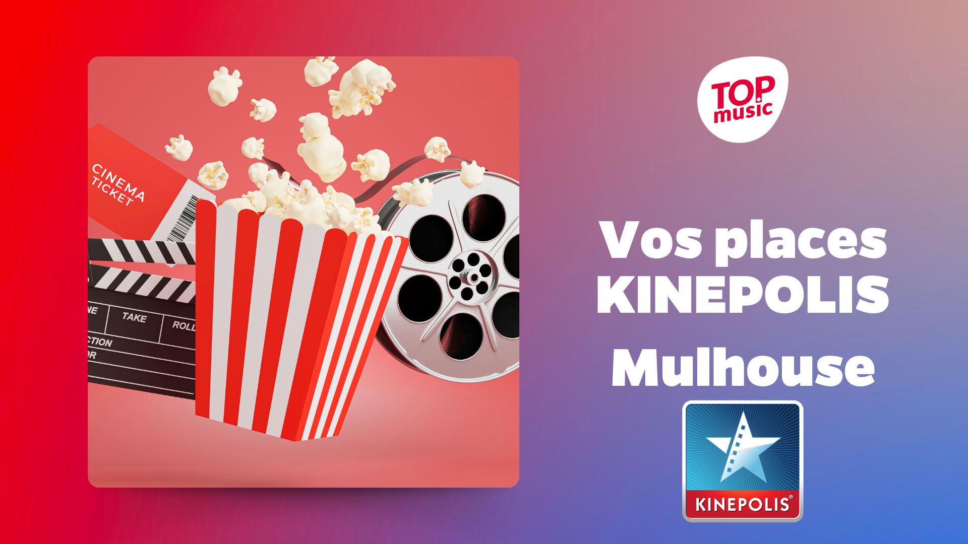 Gagnez vos entrées au KINEPOLIS de Mulhouse