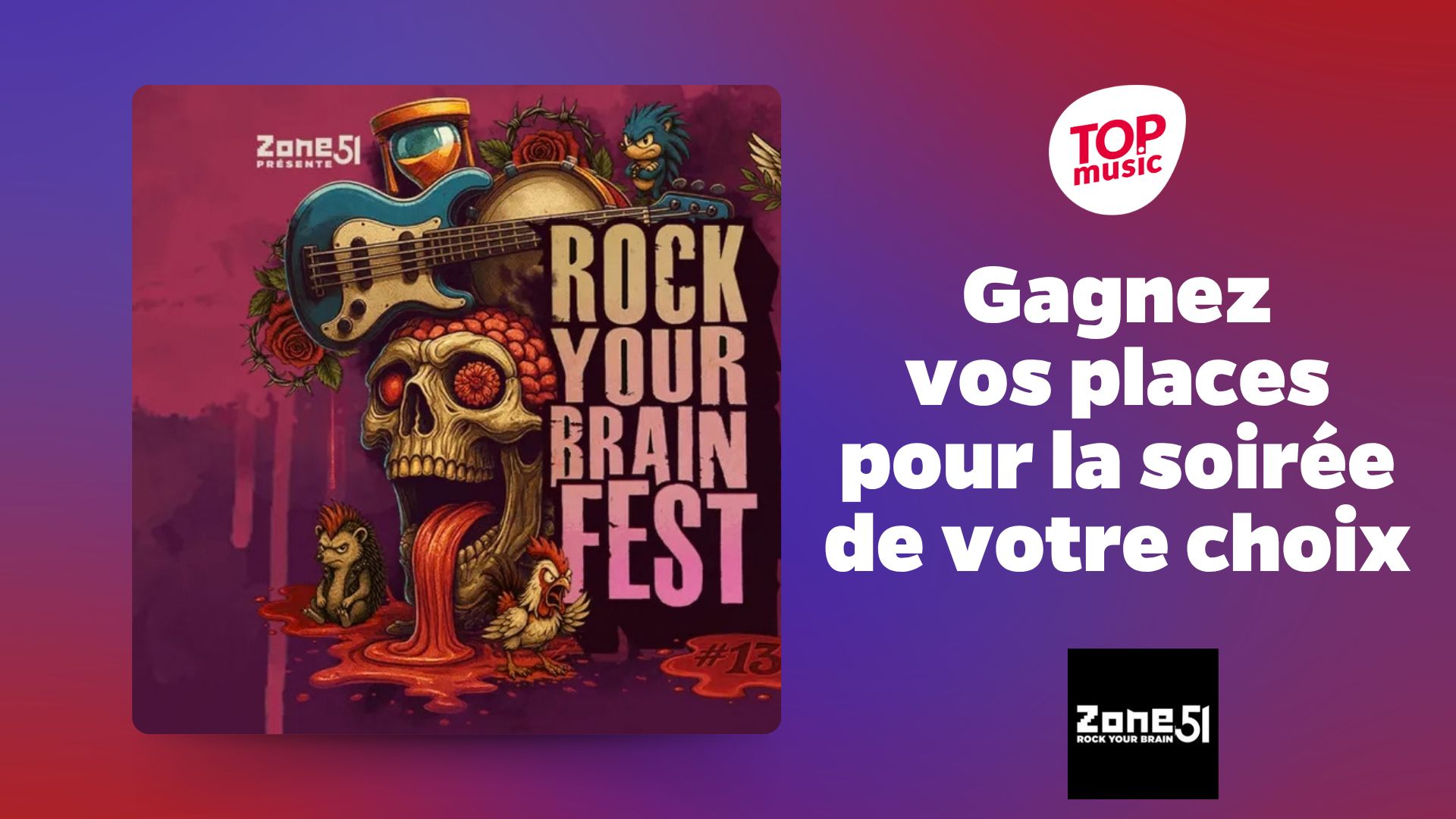 Vos places pour une soirée au Rock Your Barin Fest