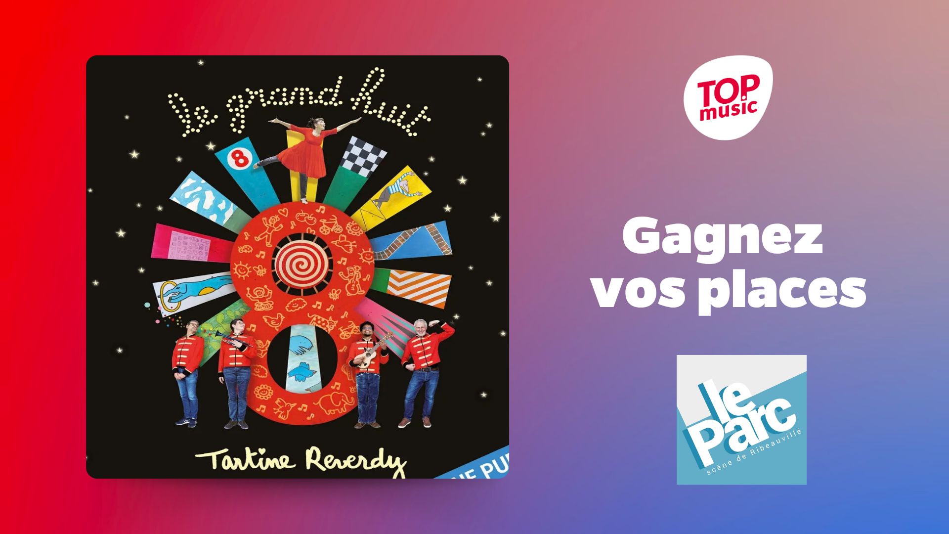 Votre pass famille pour le spectacle jeune public : Tartine Reverdy "Le Grand Huit"