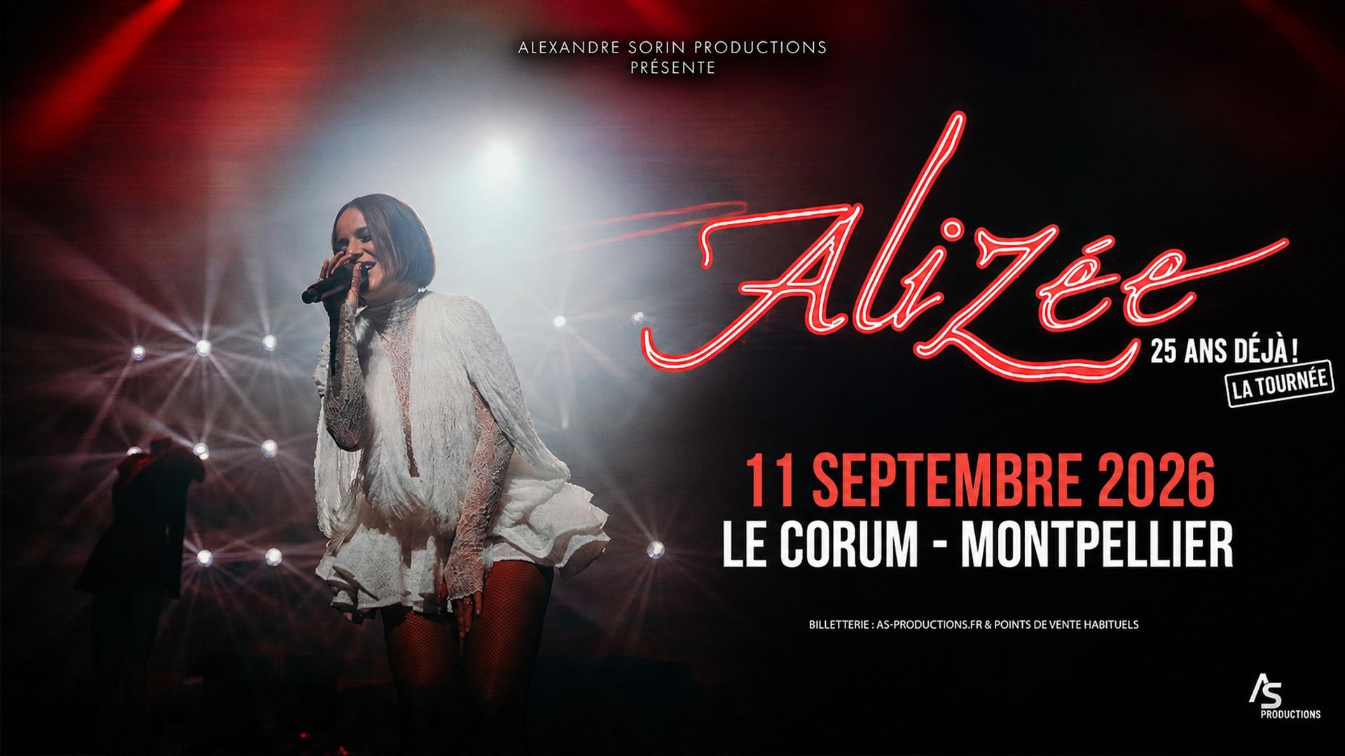 Alizée "25 ans déjà" au Corum de Montpellier - Jeux RTS