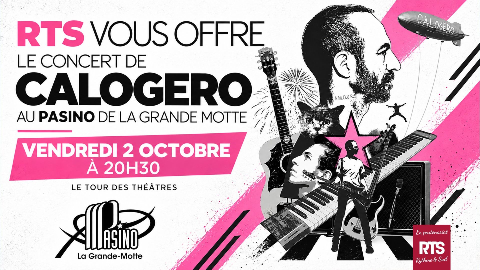 Calogero au Pasino de la Grande Motte - Jeux RTS