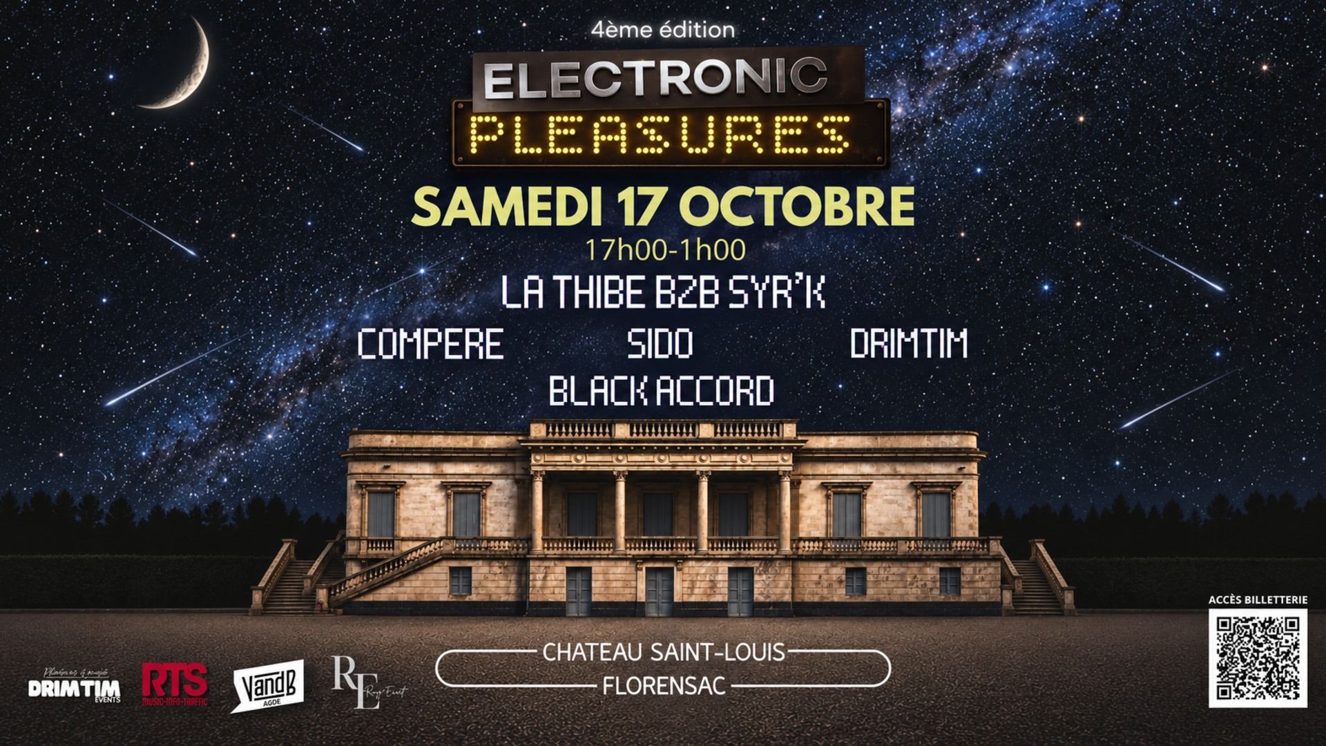 Electronic Pleasures Festival au parc du château Saint Louis à Florensac - Jeux RTS