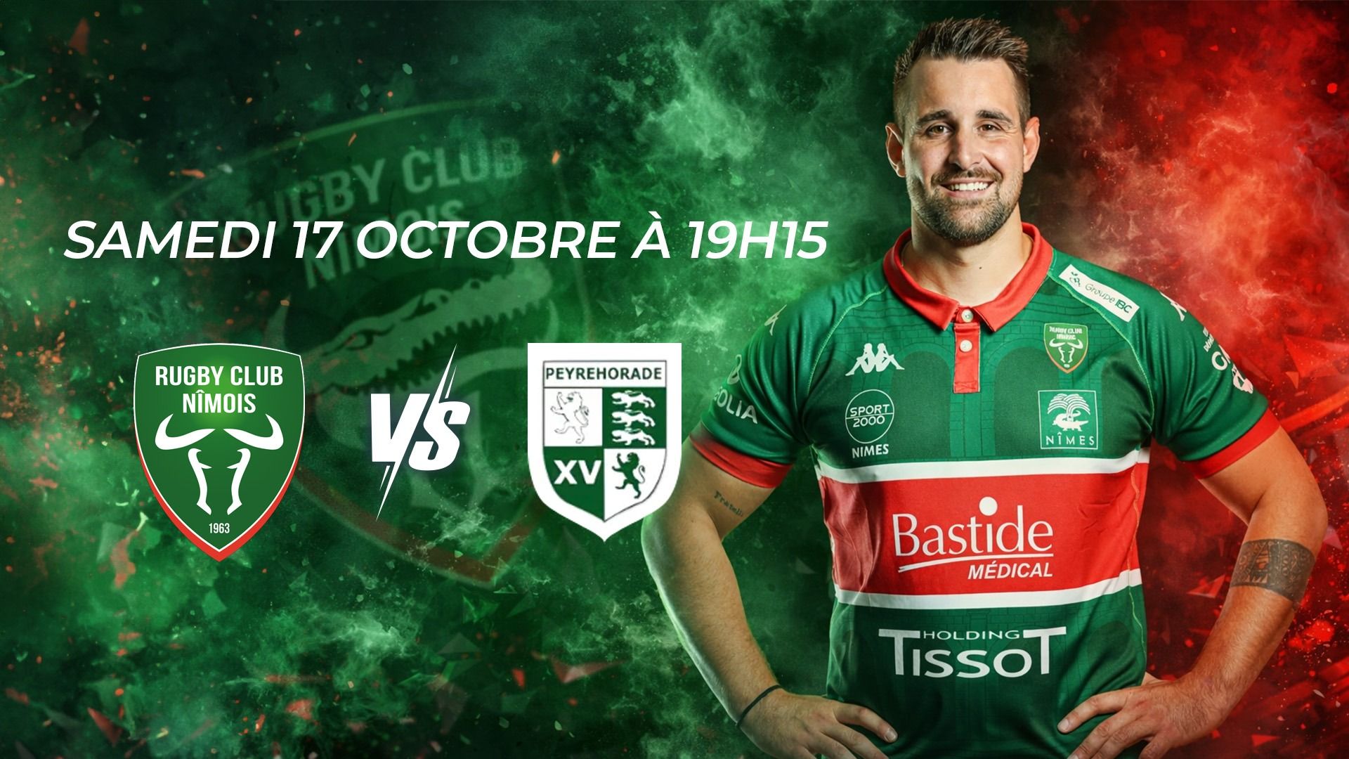 Rugby Club Nîmois - Peyrehorade Sports Rugby Pays d'Orthe et Arrigans - Jeux RTS
