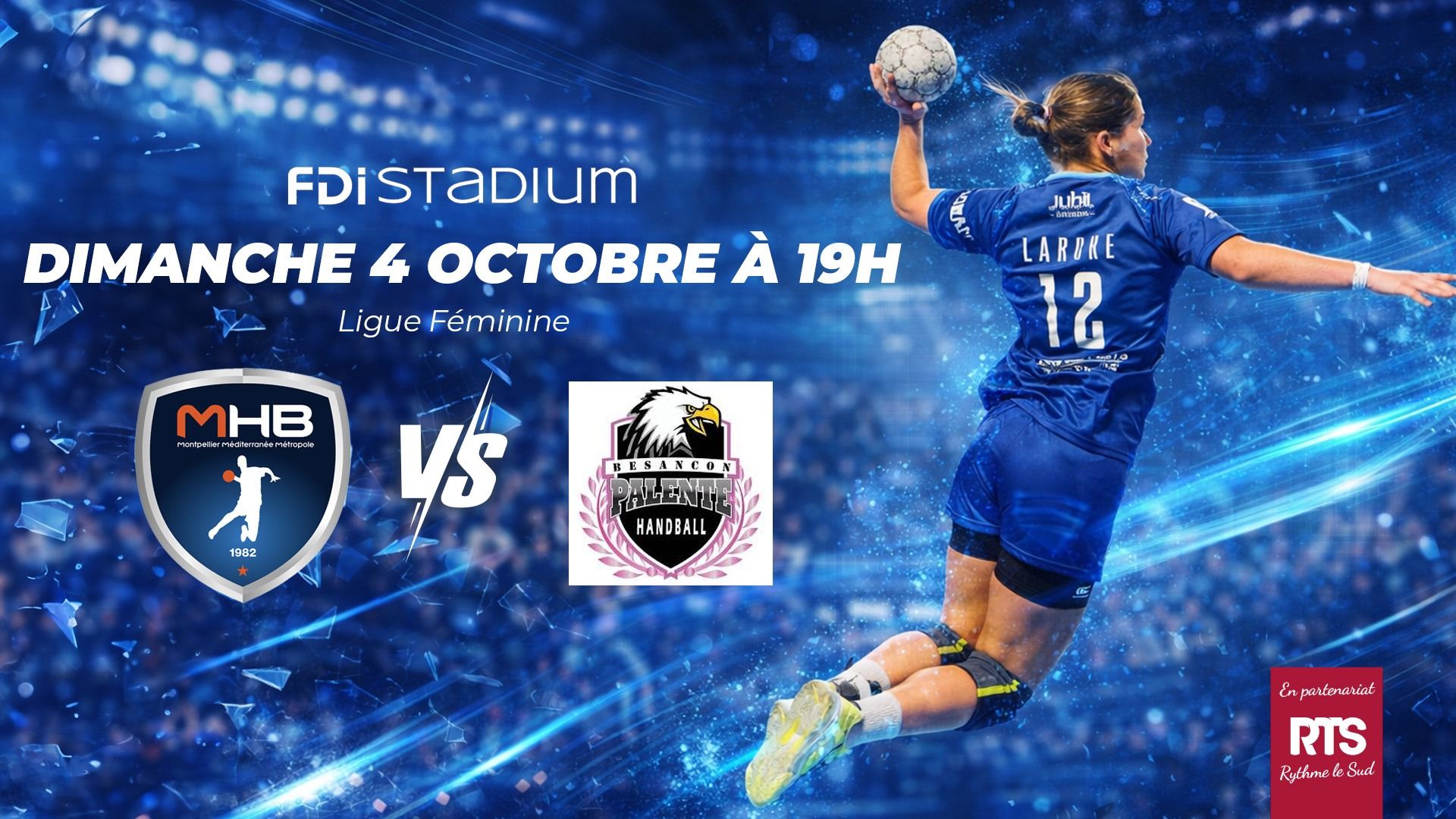MHB féminines / Palente Besançon au FDI Stadium - Jeux RTS