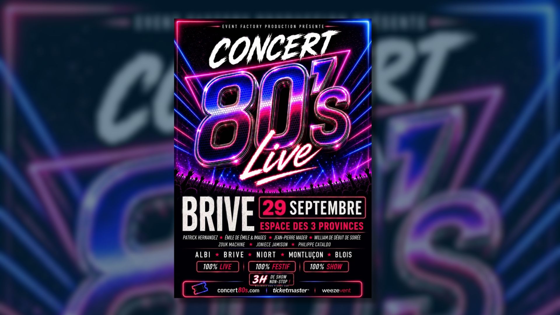 TOTEM - Gagnez vos places pour le Concert 80's Live à Brive