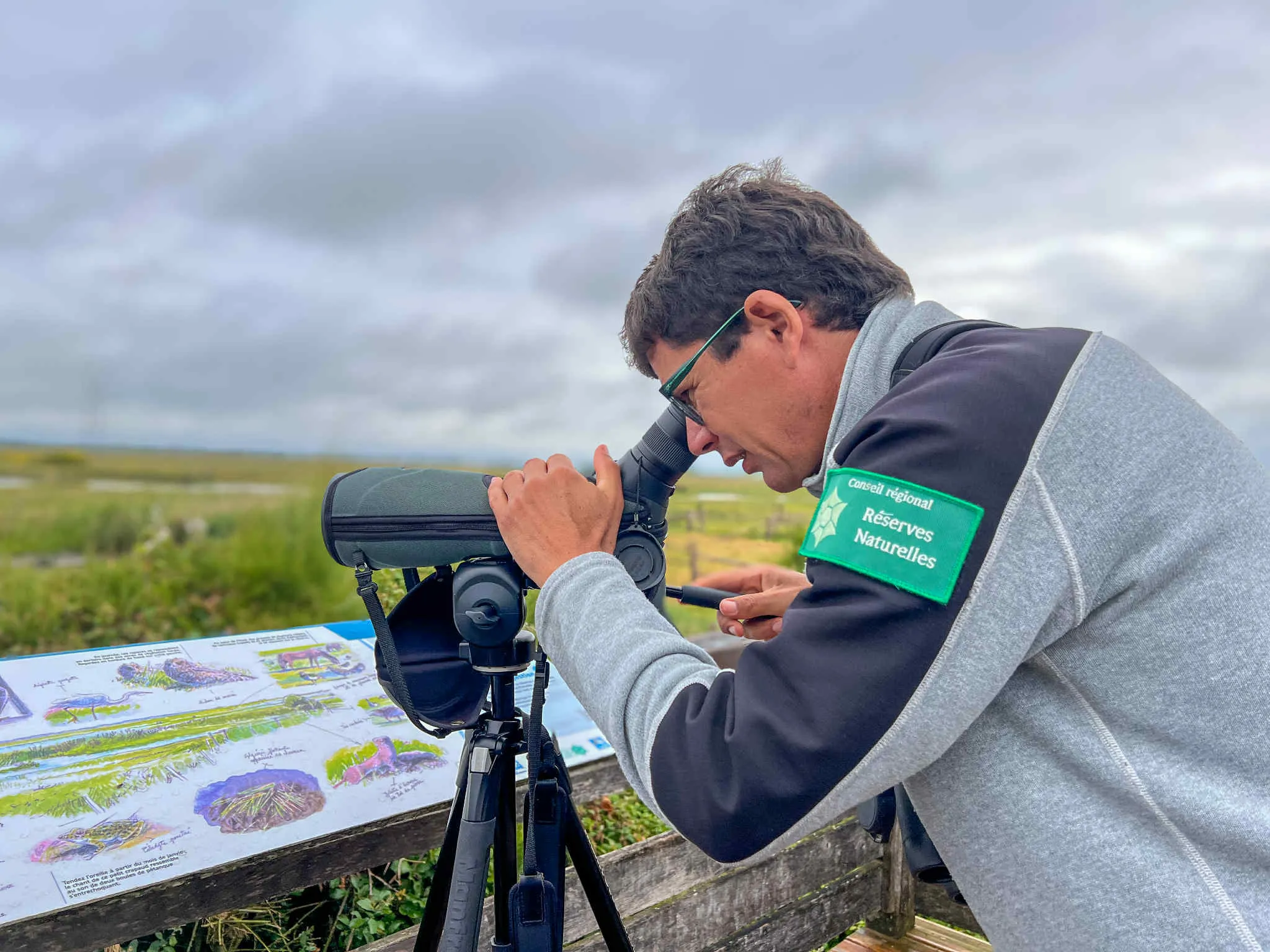 Victor Turpaud-Fizzala, conservateur de la r&eacute;serve de la Vacherie.