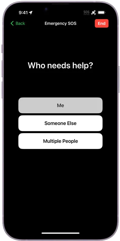 iPhone 14 : fonctionnalité SOS d'urgence par satellite