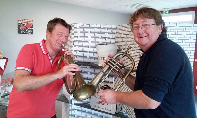 Samuel Bever et Franck-Mielot, les organisateurs de la "Houtkekette"