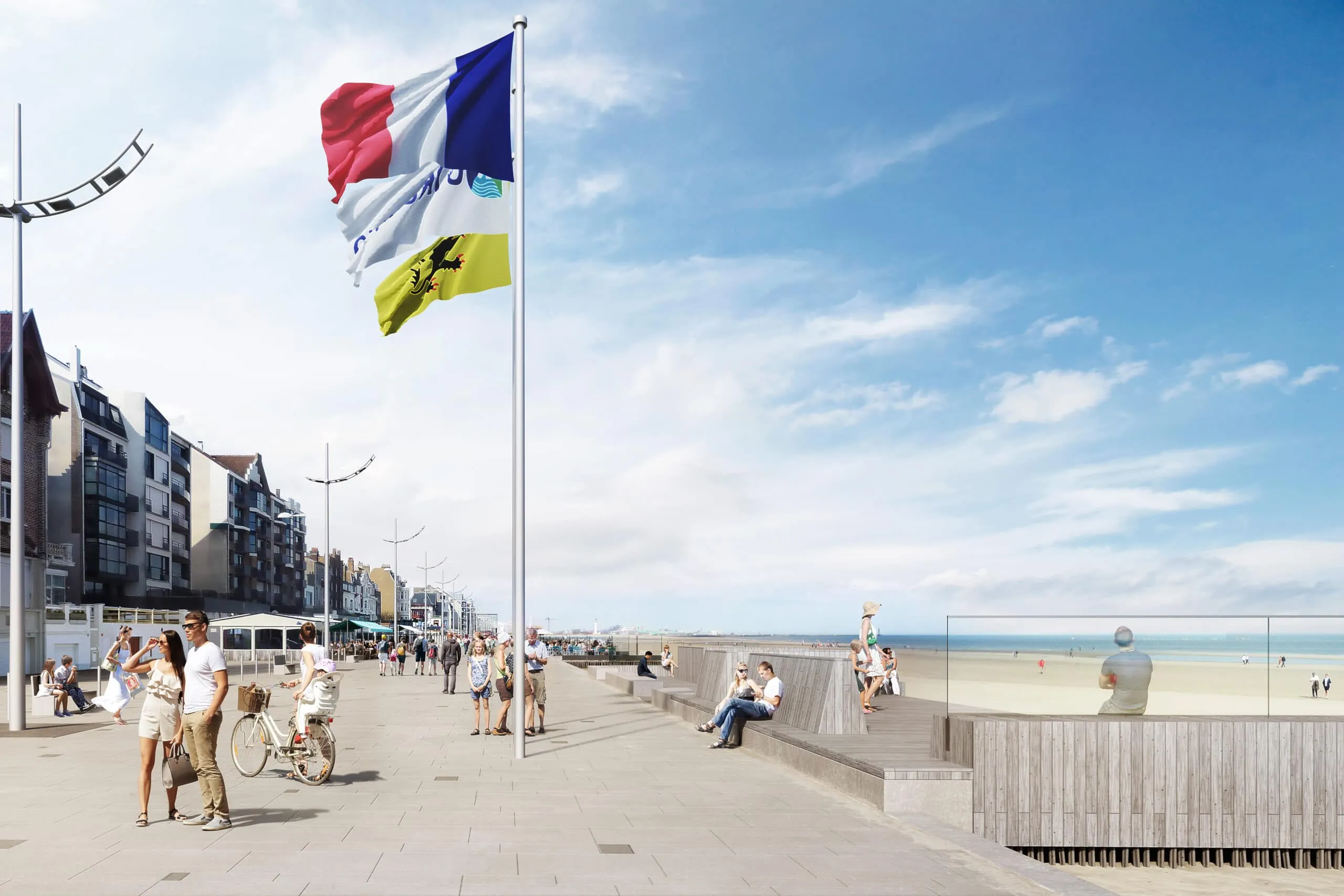 Une terrasse abritée du vent située au niveau de la rue du Maréchal-Foch. VISUELS Leblanc Vénacque