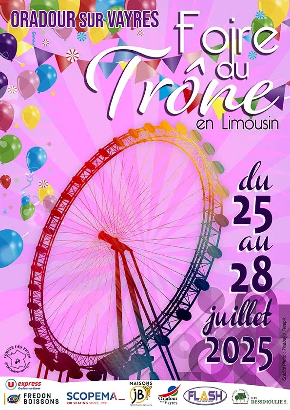 Foire du tr&ocirc;ne Oradour sur Vayres 2025
