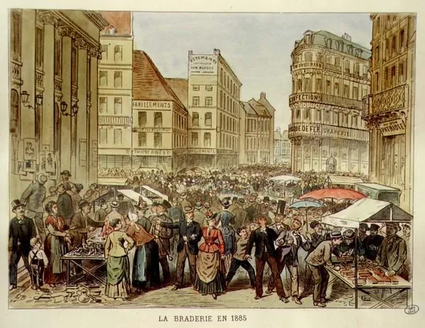 La braderie en 1885