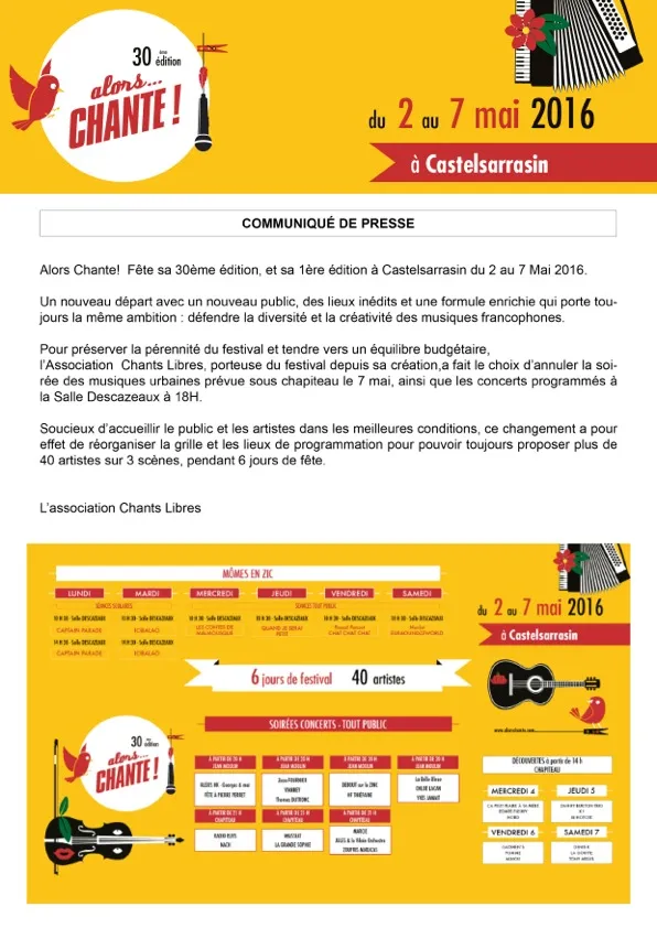 COMMUNIQUEALORSCHANTE